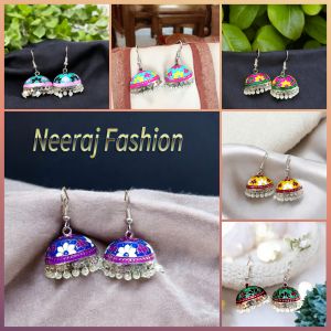 Polished Silver Plated Earrings Antique Party Wear, Daily Wear