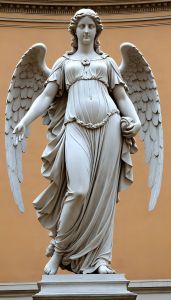 Color Coated Fiber Statue, Color : Creamy for Garden