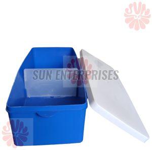PP Plain Rectangular Medical Plastic Box, Packaging Size : 0-5 Ltr