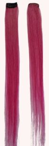 Rose Pink Real Hair One Clip In Streaks