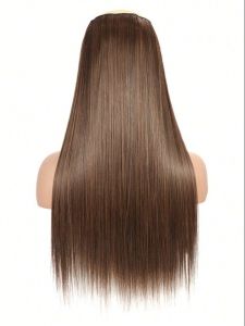 Straight Brown Synthetic Hair Wig