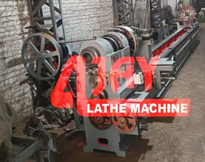 Metal 14 Feet Heavy Duty Lathe Machine, Color : Blue, White