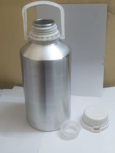 Silver Finish Aluminum Essential Oil Bottle