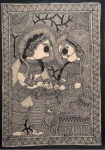 Radha Krishna Madhubani Paintings