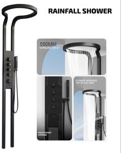 Tornado Acrylic Shower Panel, Color : Chrome