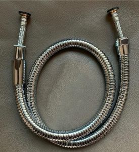 Gloss Silver SS Flexible Shower Connection Hose