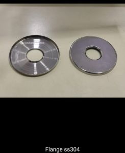 Polished Stainless Steel 304 Flange, Color : Silver