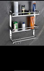 SS Three Layer Bathroom Shelf