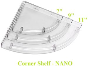 Unbreakable ABS Corner Shelf Nano
