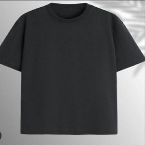 Cotton Mens Black Oversized T Shirt, Size : XL & XXL Casual Wear