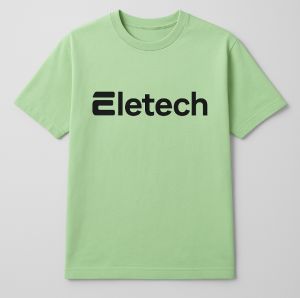 Mens Light Green Cotton T Shirt