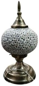 Metal Frame Mosaic Glass Table Lamp for Decoration