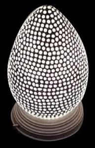 Warm White Mosaic Glass Table Lamp for Decoration