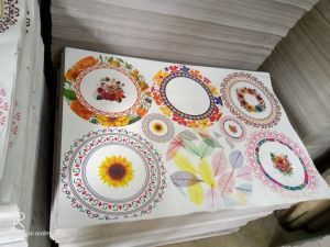 Flower Printed Duplex Paper Plate Raw Material