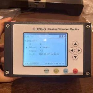 GD20-S Blasting Vibration Monitor, Color : Black