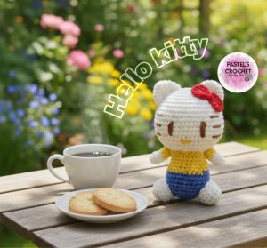 Printed Hello Kitty Crochet Dolls, Color : Multicolor for Baby Playing