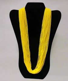 Yellow Beaded Necklace