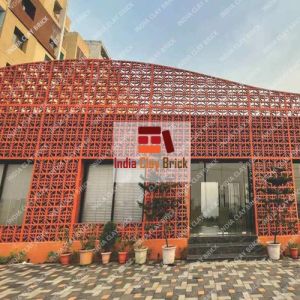 Clay Jali 200X200mm, Dimension : 20x20cm, Form : Hollow