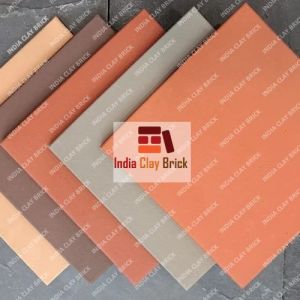 Unpolished Natural Clay Terracotta Vitrified Tiles, Color : Orange