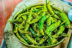 Oil Green Chilli Pickle