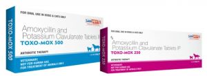Toxo Mox 500mg Amoxycillin Potassium Clavulanate Tablets