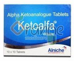 Ketoalfa Alpha Ketoanalogue Tablets, Packaging Type : Strips