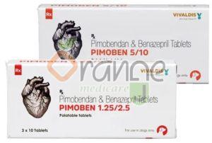 Pimoben Pimobendan Benazepril Tablets, Packaging Type : Strips