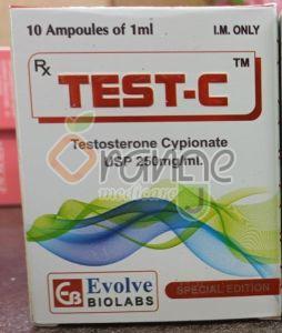 Test C 250mg Testosterone Cypionate Injection, Packaging Type : Vial