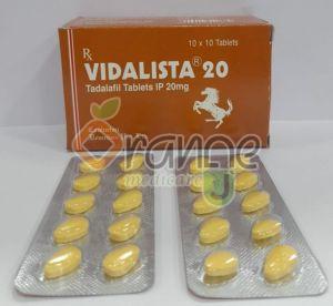 Vidalista 20mg Tadalafil Tablets