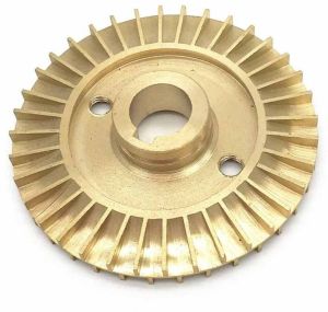 Polished Golden Brass Water Pump Impeller