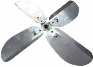 Metallic Stainless Steel Fan Blade, Number OF Blades : 4