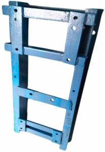 Powder Coated Mild Steel Pump Base Frame, Color : Blue