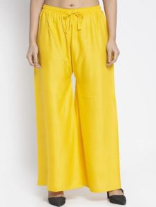 Stitched Cotton Rayon Ladies Palazzo, Color : All