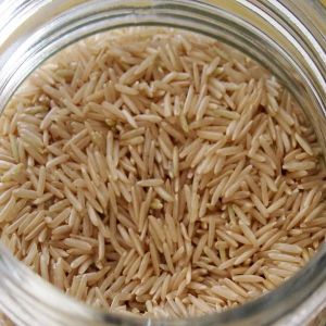 Organic Medium Grain 1401 Brown Basmati Rice for Cooking