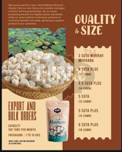 makhana, Brand Name : Hybite Foods, Packaging Type : White