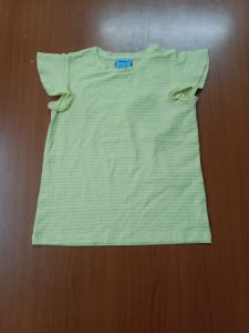 Cotton Girls Half Sleeves Top for Casual Wear, Pattern : Plain
