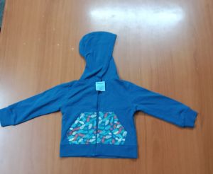 Plain Kids Hooded Sweatshirt, Color : Blue M, XL & XXL