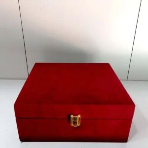Rectangle MDF Fancy Velvet Jewelry Box