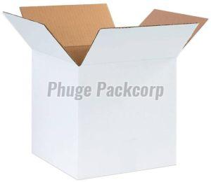 Paper 5 Ply Plain Corrugated Packaging Box, Color : White