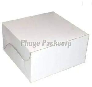 Paper Plain Cake Packaging Box, Color : White Standard