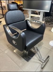 Leatherette Upholstery D Handle Chair-Black [only Top]