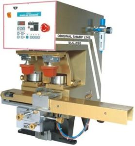 Double Color Close Ink Cup Pad Printing Machine