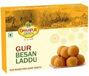 500gm Gur Besan Laddu, Brand Name : Dhampur Green