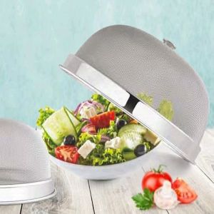 Stainless Steel Mesh Dome Cover, Color : Silver