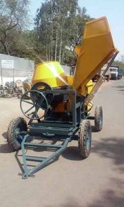 Steel CM2 Hydraulic Hopper Concrete Mixer, Color : Yellow
