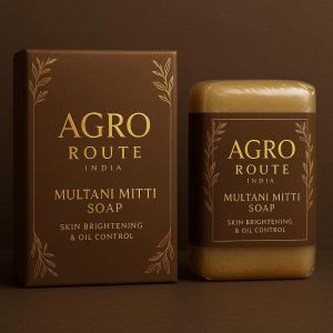 Brown Pack Multani Mitti Soap, Brand Name : Agro Route India