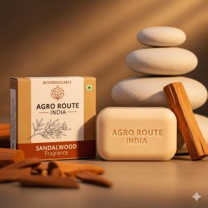 Sandalwood Fragrance Soap, Brand Name : Agro Route India for Skin Care