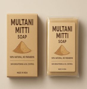 Small Multani Mitti Soap, Brand Name : Agro Route India for Skincare