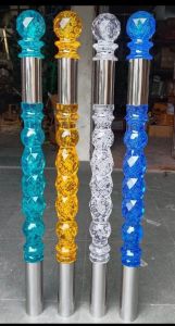 Polished Acrylic Spherical Pillar, Thickness : 10-15mm