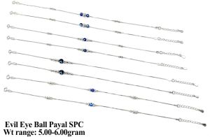 Evil Eye Spc Charm Silver Payal